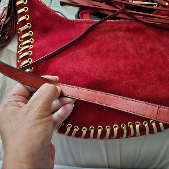 Michael Kors red suede leather purse! - Picture 9 of 15
